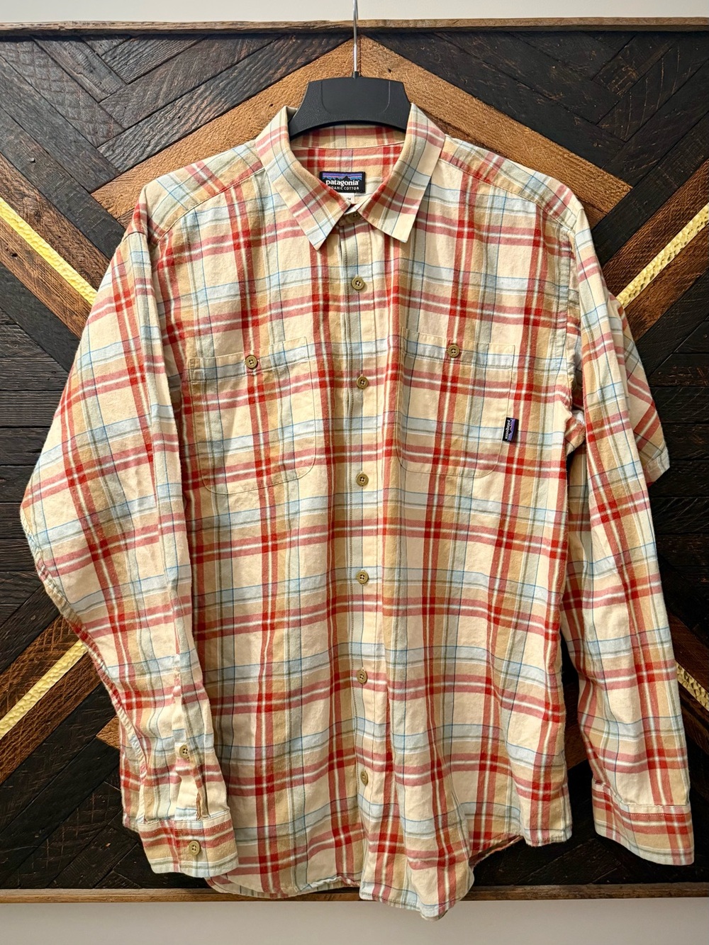 Patagonia Men’s Pima Cotton Flannel Plaid Shirt